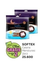 Promo Harga Softex Celana Menstruasi All Size 2 pcs - Watsons