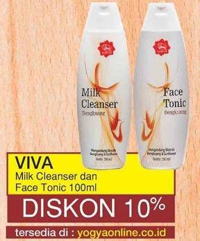 Promo Harga Viva Milk Cleanser / Face Tonic  - Yogya
