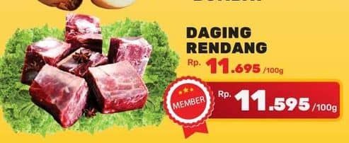 Promo Harga Daging Rendang Sapi per 100 gr - Yogya