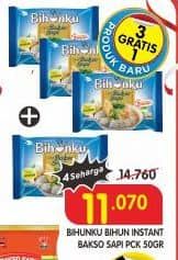 Promo Harga Bihunku Bihun Instan Baso Sapi 55 gr - Superindo