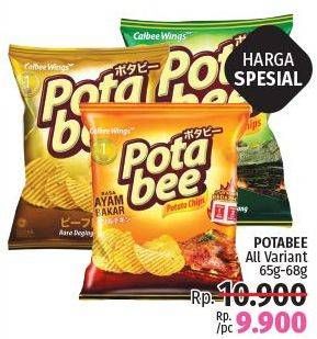 Promo Harga POTABEE Snack Potato Chips All Variants 15 gr - LotteMart