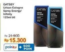 Promo Harga Gatsby Urban Cologne Energy, Infinity 125 ml - Indomaret