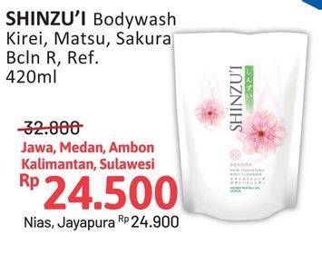 Promo Harga Shinzui Body Cleanser Kirei, Matsu, Sakura 420 ml - Alfamidi