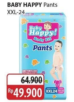 Promo Harga Baby Happy Body Fit Pants XXL24 24 pcs - Alfamidi