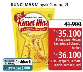 Promo Harga Kunci Mas Minyak Goreng 2000 ml - Alfamidi