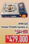 Promo Harga WINN GAS Kompor Portable per 2 pcs - Hypermart