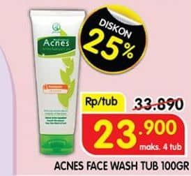 Promo Harga Acnes Facial Wash 100 gr - Superindo