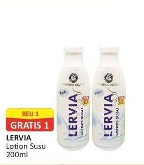 Promo Harga LERVIA Lotion Milk 200 ml - Alfamart