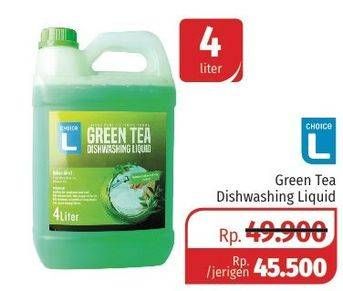 Promo Harga SAVE L Dishwashing Liquid Green Tea 4 ltr - Lotte Grosir