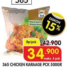 Promo Harga 365 Chicken Karage 500 gr - Superindo