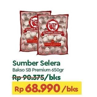Promo Harga Sumber Selera Bakso Sapi SB Premium 50 pcs - TIP TOP