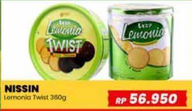 Promo Harga Nissin Cookies Lemonia Twist Lemon Chocolate 360 gr - Yogya