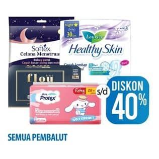 Promo Harga Softex/Laurier/Flou/Hers Protex Pembalut  - Hypermart
