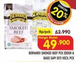 Promo Harga Bernardi Smoked Beef/Bernardi Bakso Sapi   - Superindo