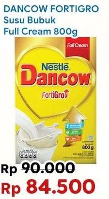 Promo Harga DANCOW FortiGro Susu Bubuk Full Cream 800 gr - Indomaret