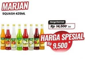 Promo Harga Marjan Syrup Squash 450 ml - Carrefour