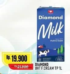 Promo Harga Diamond Milk UHT Full Cream 1000 ml - Alfamart