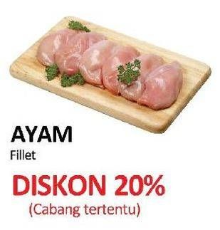 Promo Harga Ayam Fillet per 100 gr - Yogya