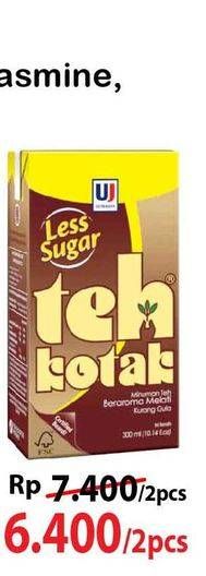 Promo Harga ULTRA Teh Kotak Less Sugar 300 ml - Alfamart