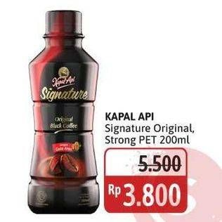 Promo Harga Kapal Api Kopi Signature Drink Original Black Coffee, Strong Black Coffee 200 ml - Alfamidi