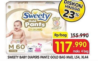 Promo Harga Sweety Gold Pants M60, L54, XL44  - Superindo