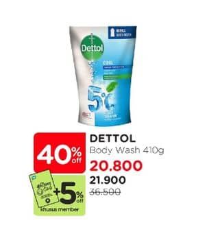 Promo Harga Dettol Body Wash 410 ml - Watsons