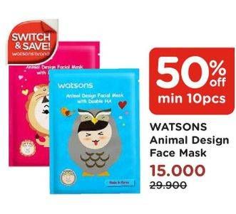 Promo Harga WATSONS Animal Sheet Mask  - Watsons