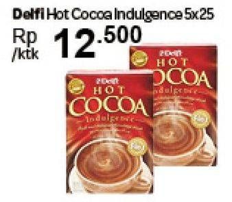 Promo Harga Delfi Hot Cocoa Indulgence per 5 sachet 25 gr - Carrefour