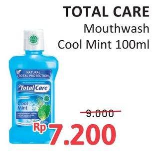 Promo Harga Total Care Mouthwash Cool Mint 100 ml - Alfamidi