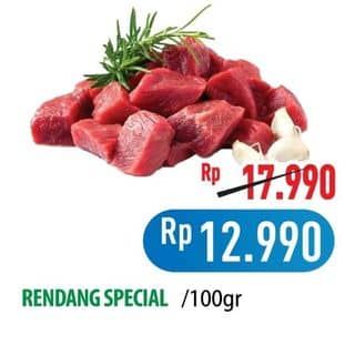 Promo Harga Daging Rendang Sapi Special per 100 gr - Hypermart