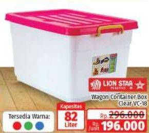 Promo Harga Lion Star Wagon Container VC-18  - Lotte Grosir