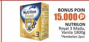 Promo Harga NUTRILON Royal 3 Susu Pertumbuhan Vanila 1800 gr - Alfamidi