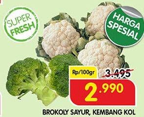 Promo Harga Brokoli/Kembang Kol  - Superindo
