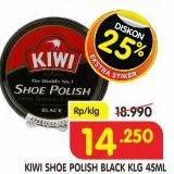 Promo Harga KIWI Shoe Polish Black 45 gr - Superindo