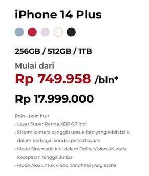 Promo Harga Apple iPhone 14 Plus  - Erafone