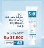 Promo Harga Safi Ultimate Bright Cream Illuminating Day Cream SPF 20 PA++ 18 gr - Indomaret