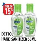 Promo Harga DETTOL Hand Sanitizer Original 50 ml - Hypermart