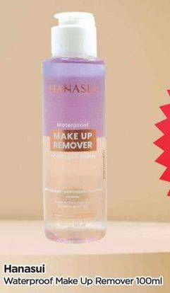 Promo Harga Hanasui Waterproof Make Up Remover Collagen Water 100 ml - TIP TOP