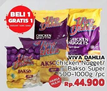 Promo Harga VIVA DAHLIA Bakso Super/Chicken Nugget  - LotteMart