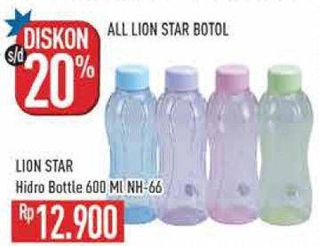 Promo Harga Lion Star Botol Air Hydro NH-66 600 ml - Hypermart