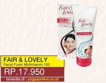 Promo Harga GLOW & LOVELY (FAIR & LOVELY) Facial Wash 100 gr - Yogya
