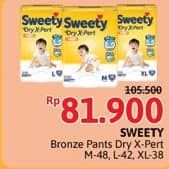 Promo Harga Sweety Bronze Pants Dry X-Pert M48, L42, XL38 38 pcs - Alfamidi