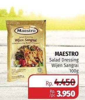 Promo Harga MAESTRO Salad Dressing Wijen Sangrai 100 gr - Lotte Grosir