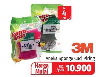 Promo Harga 3M Sponge Set All Variants 4 pcs - Lotte Grosir