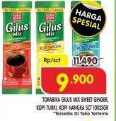 Promo Harga Torabika Gilus Mix Sweet Ginger, Turki, Nangka per 10 sachet 23 gr - Superindo