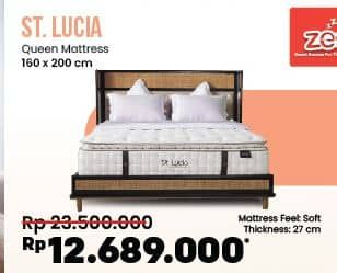 Promo Harga Zees St Lucia Queen Matress 160 X 200 Cm  - COURTS