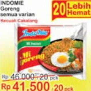 Promo Harga INDOMIE Mi Goreng Kecuali Cakalang 82 gr - Indomaret