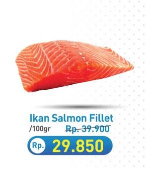 Promo Harga Salmon Fillet per 100 gr - Hypermart