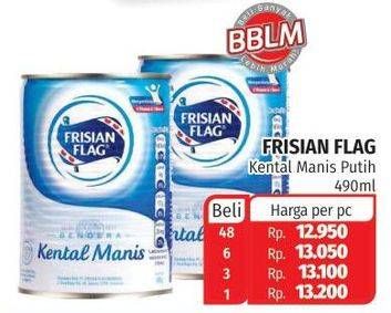 Promo Harga FRISIAN FLAG Susu Kental Manis Putih 490 gr - Lotte Grosir