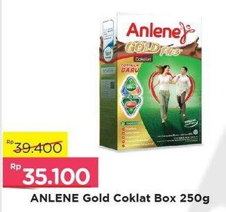 Promo Harga ANLENE Gold Plus Susu High Calcium Cokelat 250 gr - Alfamart